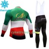 Cykeltøj Langærmet Vinter + Bib Cykelbukser Dame 2017 Astana Pro Team N004